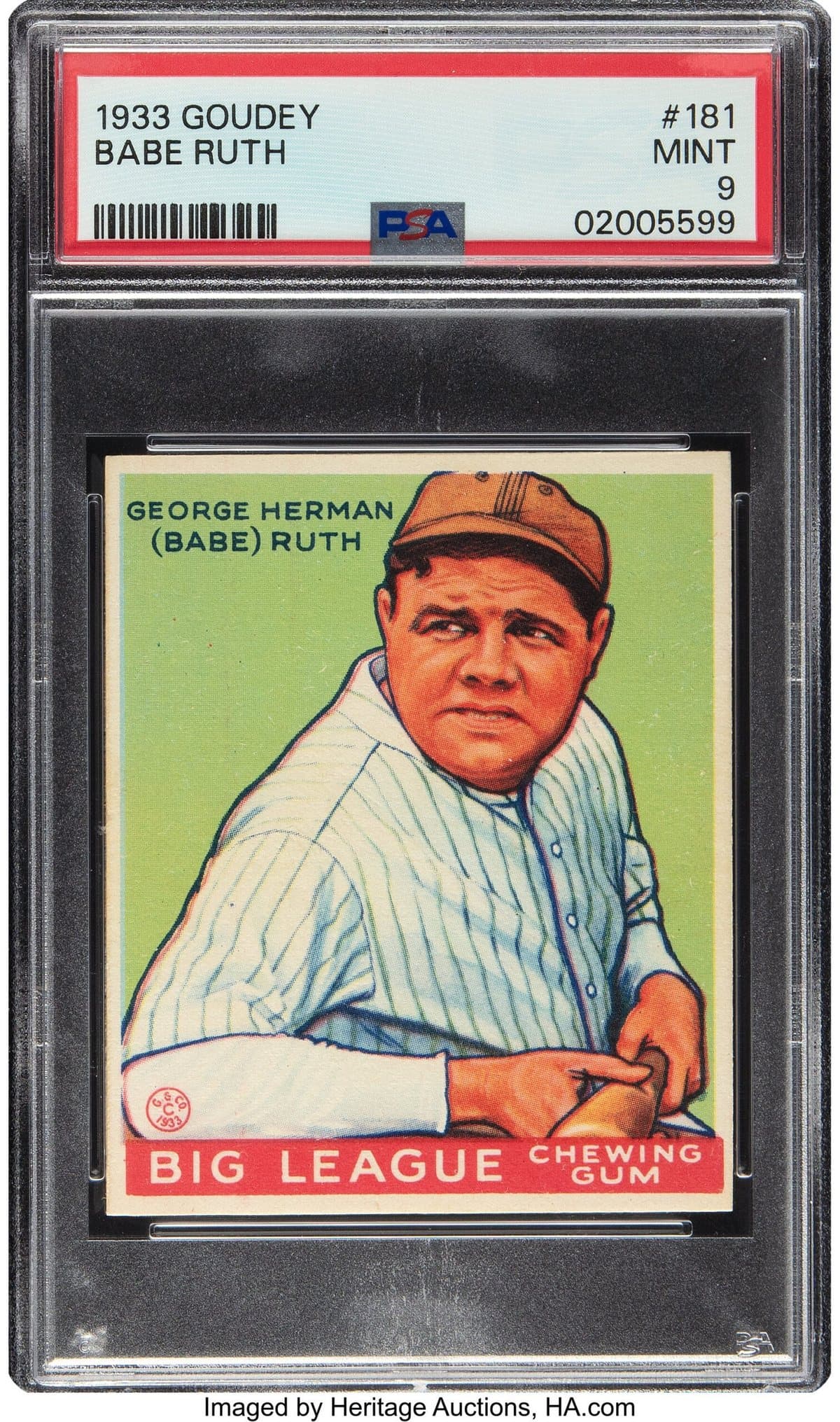 1933 Goudey Babe Ruth #181