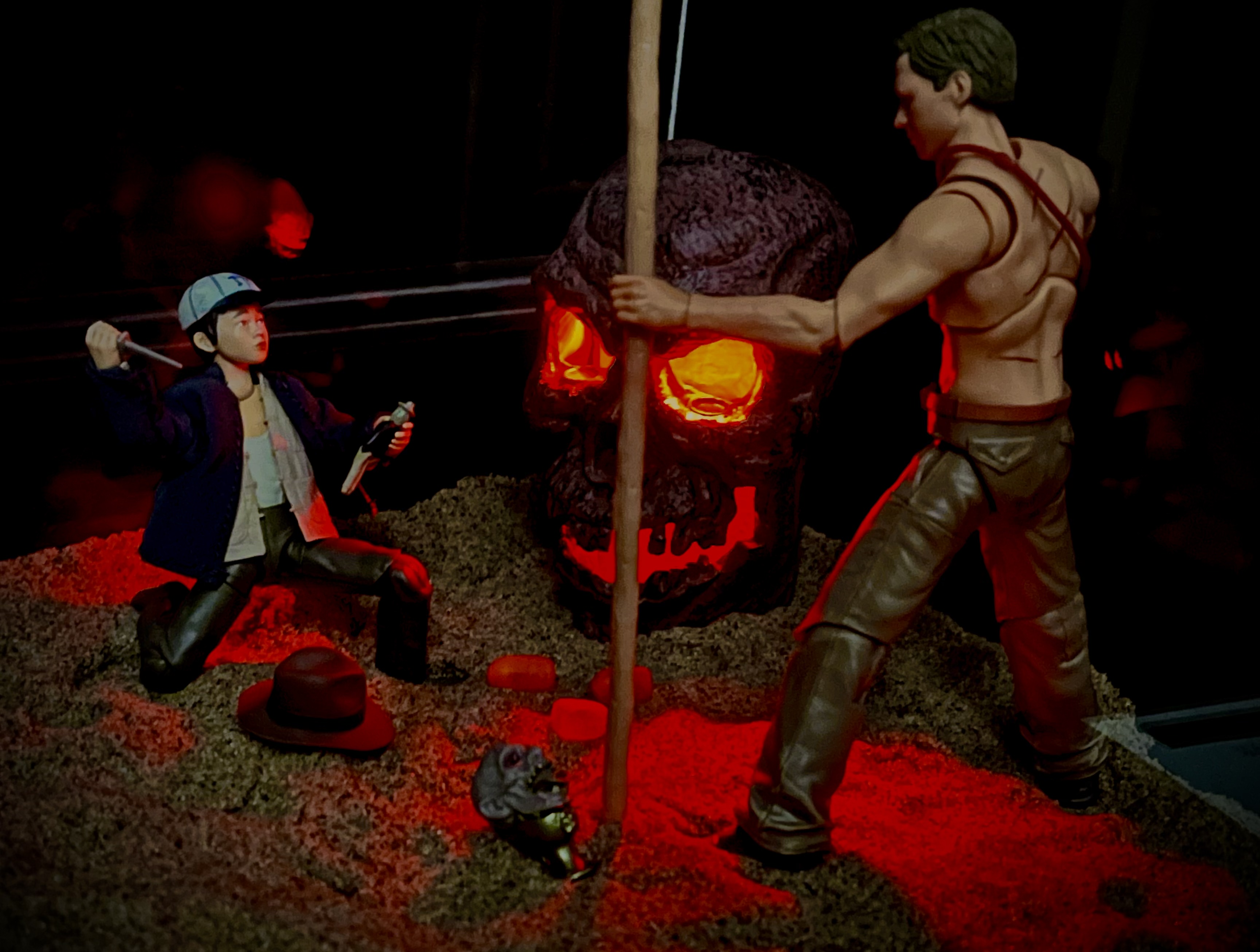 Indiana Jones Temple of Doom shelf diorama
