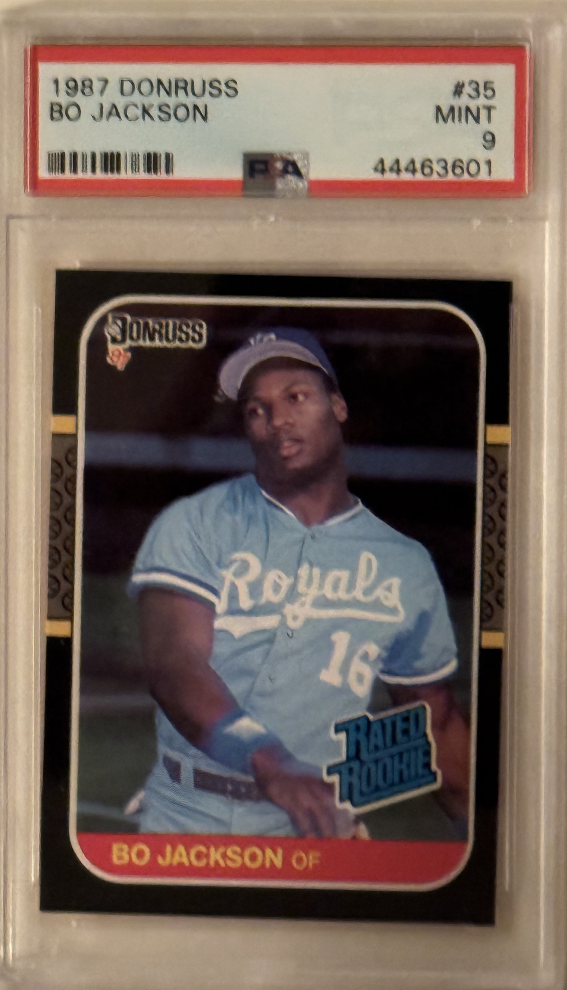 Bo Jackson 1987 Donruss Rated Rookie