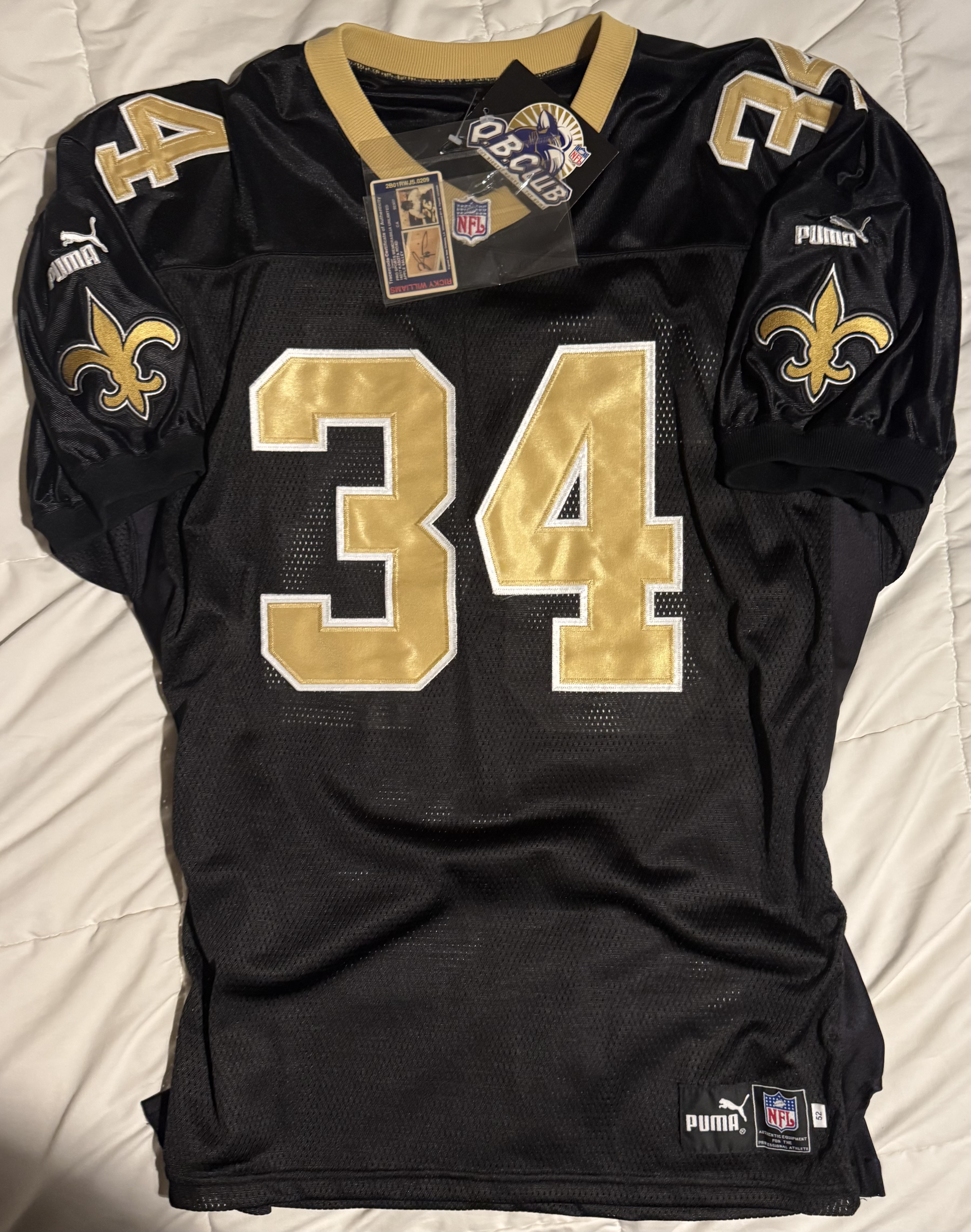 Ricky Williams New Orleans Saints Jersey-1999