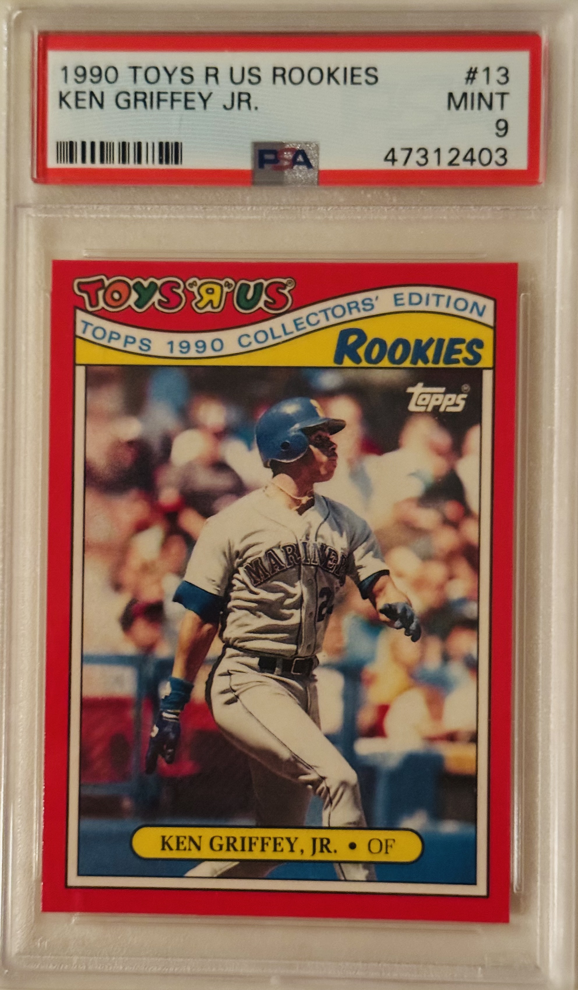 Toys R Us exclusive 1990 Ken Griffey Jr. Roomie card