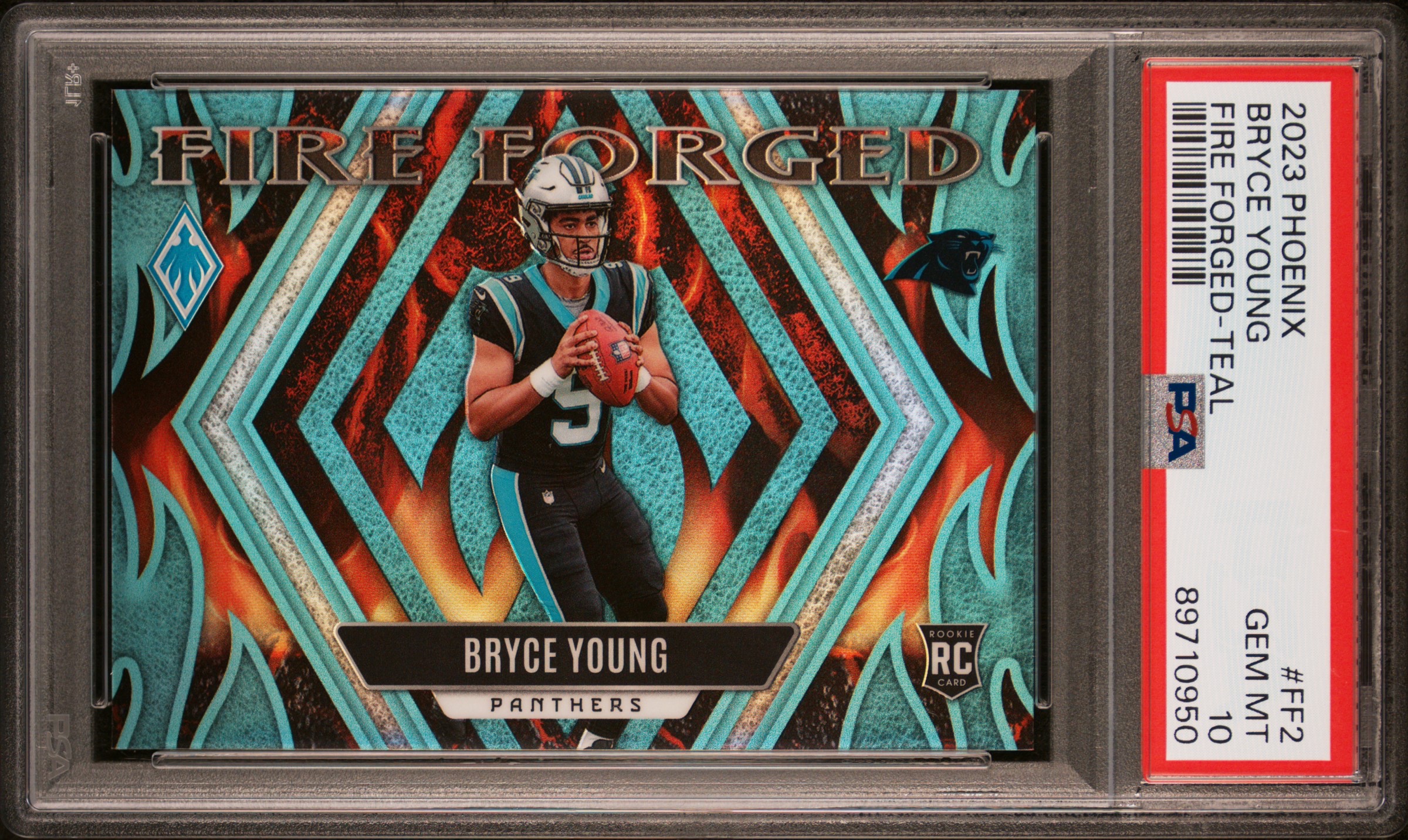 2023 Phoenix Bryce Young Fire Forged-Teal GEM MT 10 #FF2